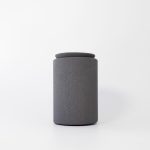 Buddy pet urn. Image of bold garden urn in charcoal.