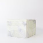 Buddy pet urn. Image of marble chest urn in emerald.