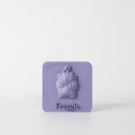 Pet memorial keepsake. 3D print memorial in lilac.