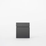 Buddy pet cremation urn. Image of modern cube urn in black.