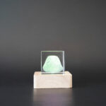 Pet memorial keepsake. 3D crystal nose print memorial in multi.