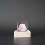 Pet memorial keepsake. 3D crystal nose print memorial in multi.
