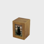 Classic Timber Urn with Photo